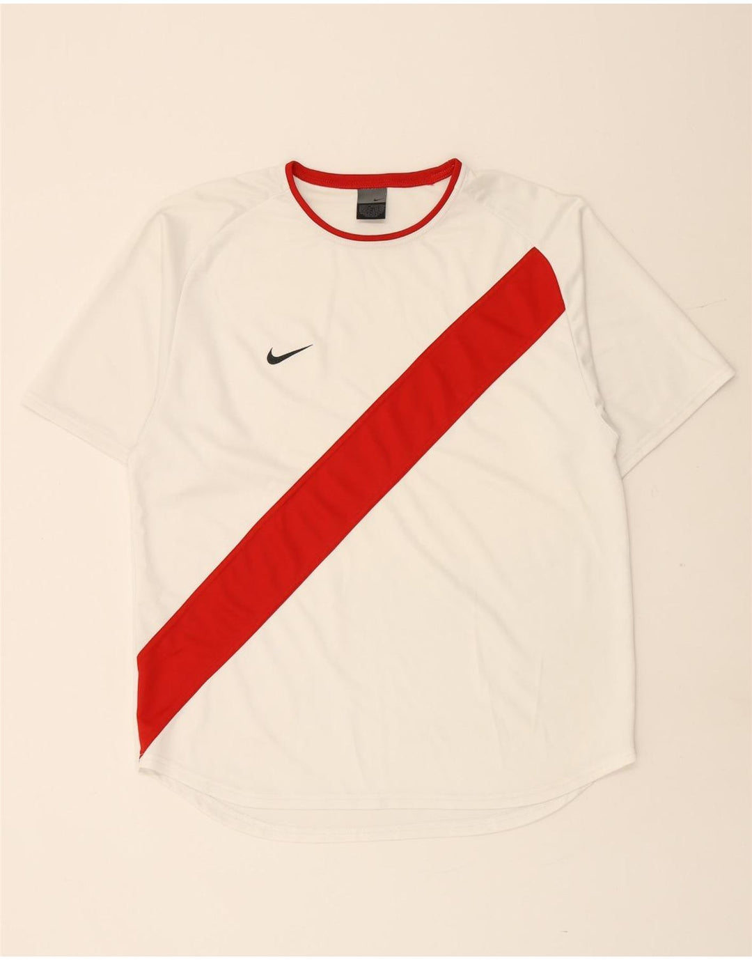 NIKE Herre T-shirt Top Medium White Colourblock