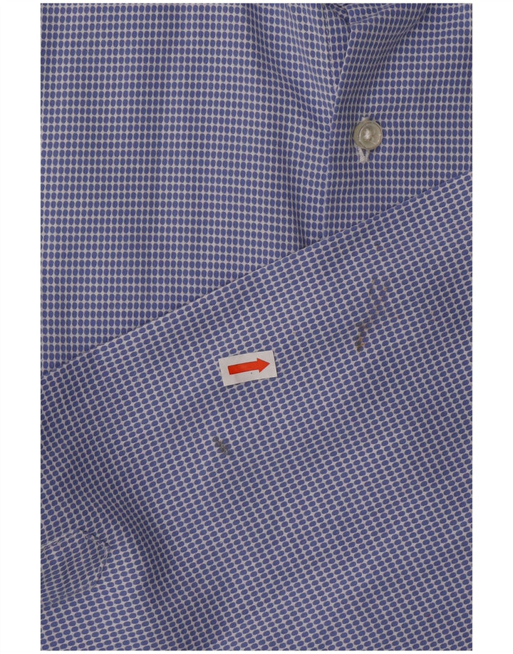 FAY Herreskjorte str. 42 16 1/2 Stor blåplettet bomuld