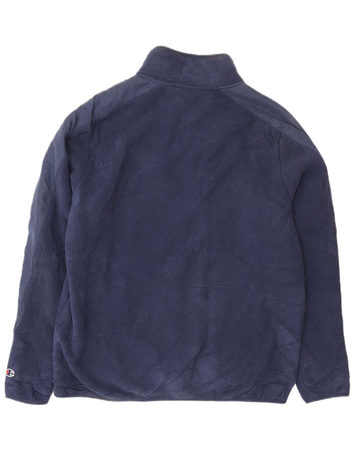 Champion Herre Sherpa Jacket UK 42 XL Navy Blue Polyester