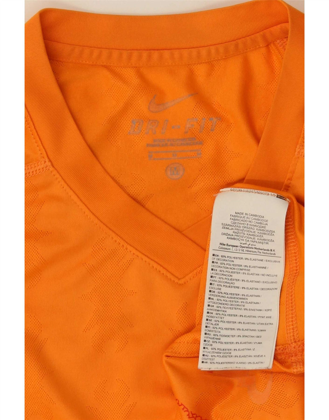 Nike T-shirt top mellem mænd, orange Paisley polyester