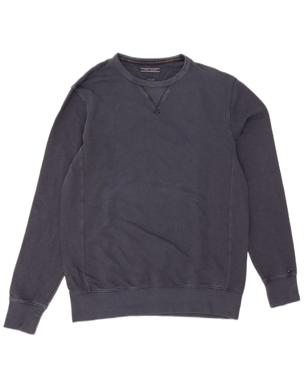 Tommy Hilfiger Herre Vintage Fit Sweatshirt Jumper Stor marineblå bomuld