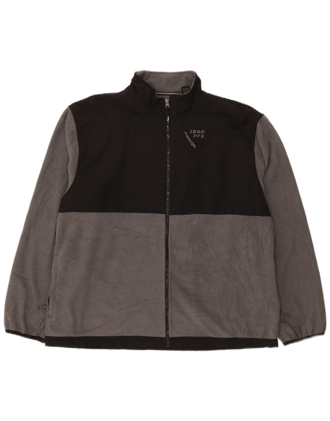 IZOD Fleecejakke til mænd UK 44 2XL Grå Colourblock Polyester