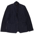 Massimo Dutti Dame 1 Knap Blazer Jakke EU 40 Medium Navy Blue Bomuld