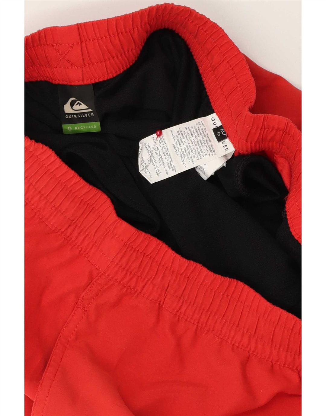 Quiksilver drenge badeshorts 15-16 år XL Rød Polyester