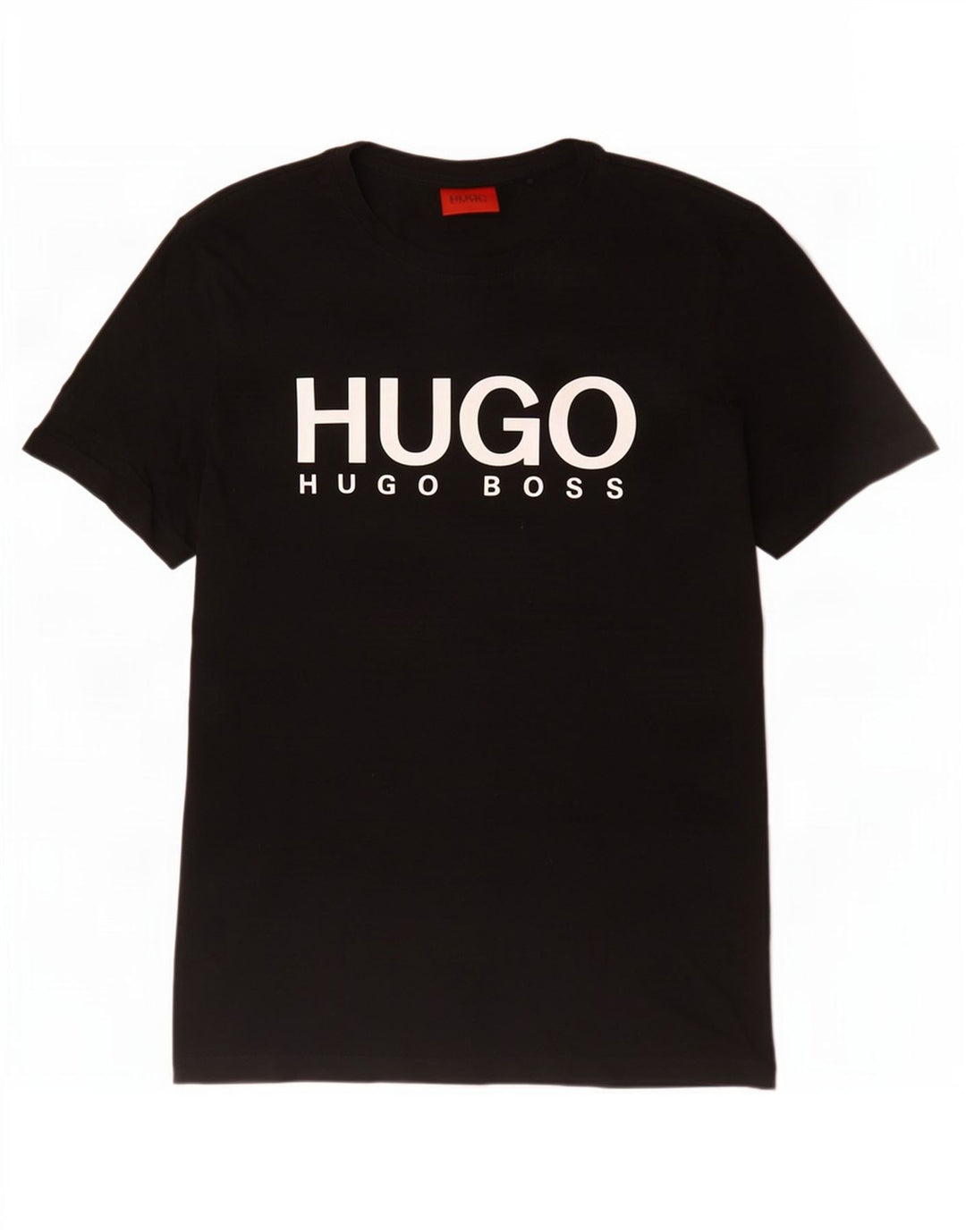 Hugo Boss Herre grafisk T-shirt Top Medium Sort Bomuld