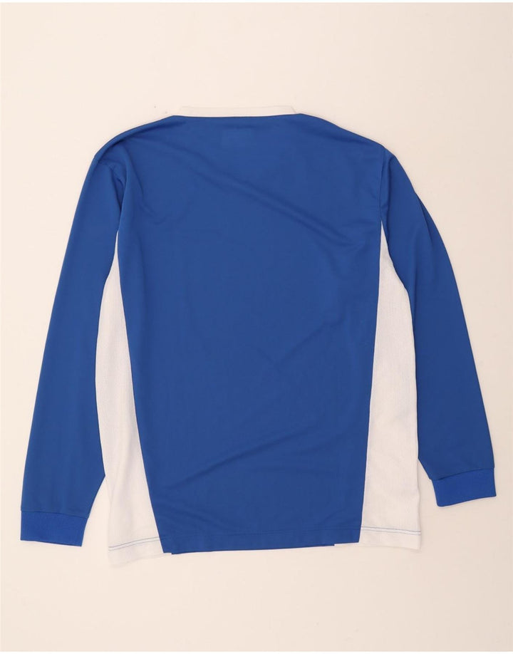 PUMA Mens Top Long Sleeve XL Blue Colourblock Polyester Vintage Puma and Second-Hand Puma from Messina Hembry 