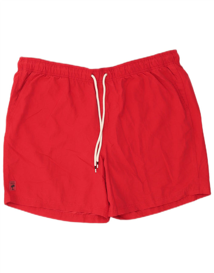 MARKS & SPENCER Mens Swimming Shorts 2XL Red Polyester