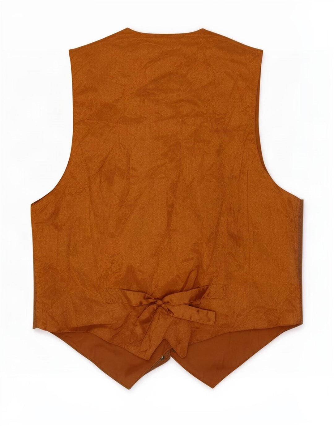 Vintage herre ruskind vest lille beige læder