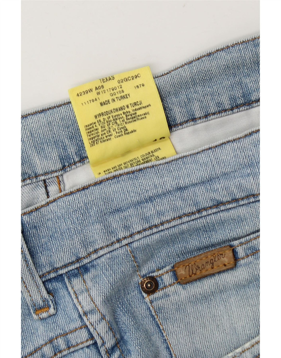 Wrangler Herre Texas Straight Jeans W36 L32 Blå Bomuld