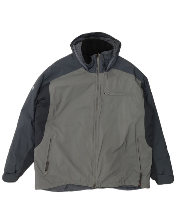 Marmot Herre Hooded Windbreaker Jacket UK 42 XL Grå Colourblock Sports