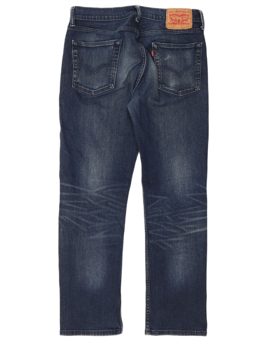 Levi's Herre 514 lige jeans W31 L30 blå bomuld