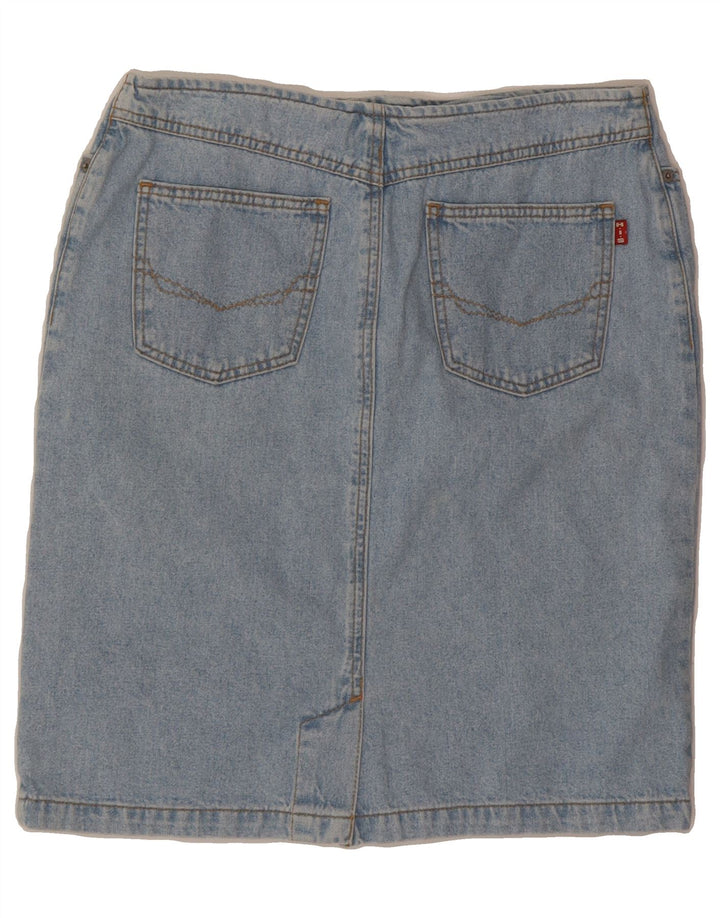 H.I.S Womens Denim Skirt IT 42 Medium W30  Blue Cotton Vintage H.I.S and Second-Hand H.I.S from Messina Hembry 