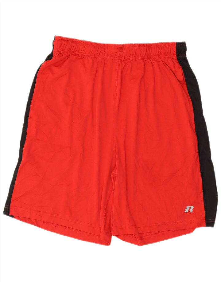 RUSSELL ATHLETIC Sportsshorts til mænd Medium Rød Colourblock Polyester