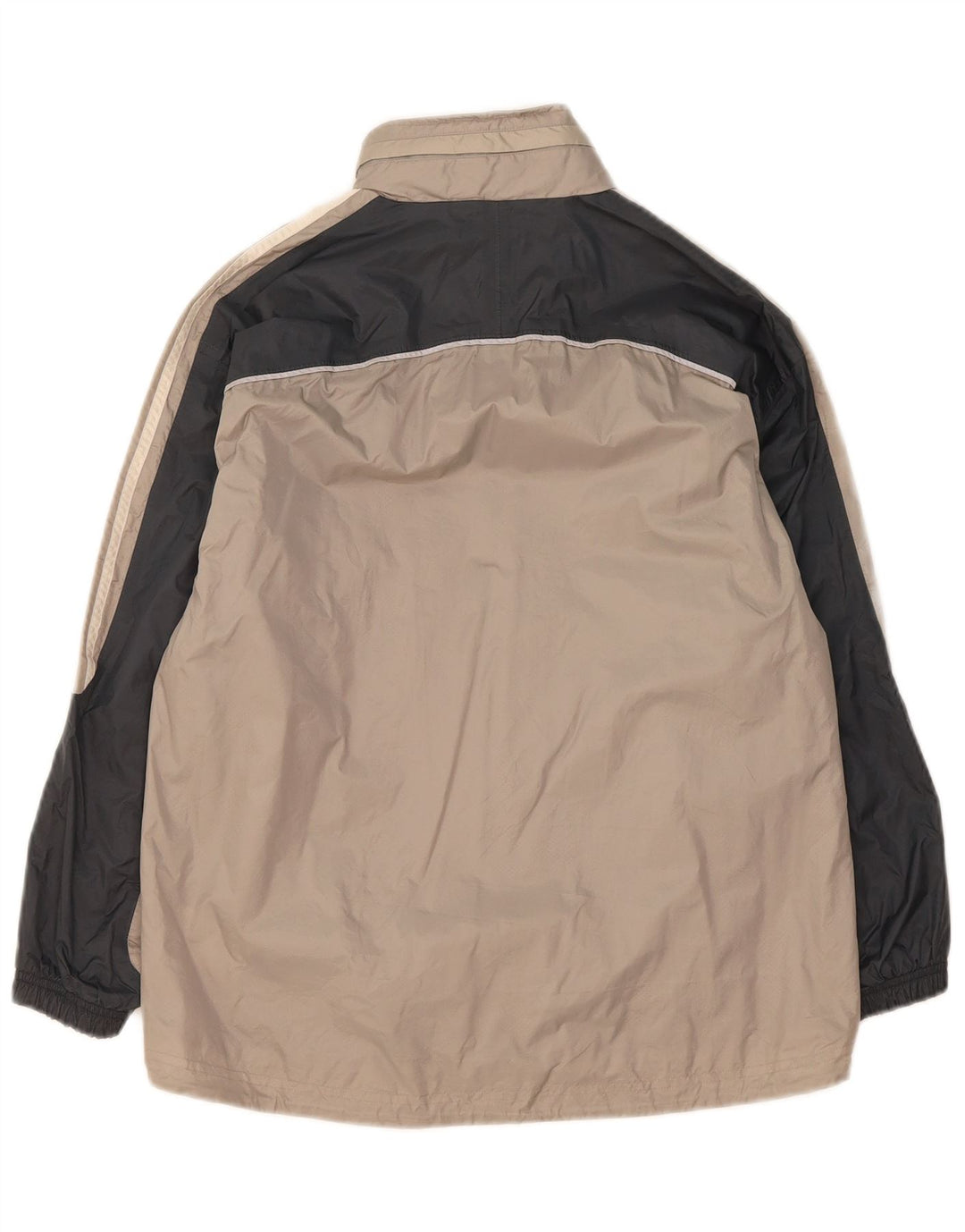 ADIDAS Boys Rain Jacket 11-12 Years Beige Colourblock Polyamide