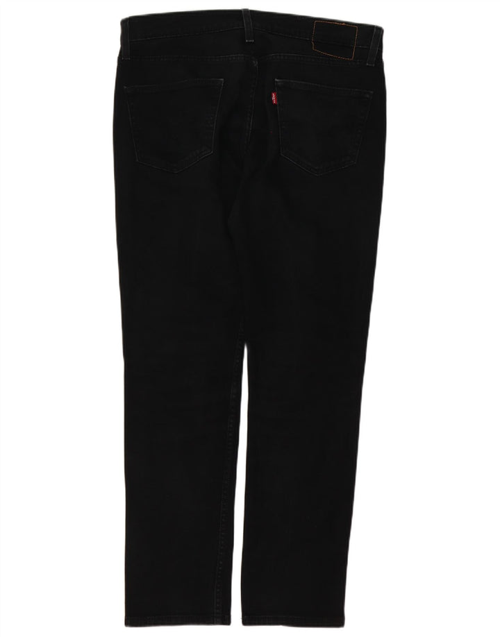 Levi's Slim Jeans til mænd W34 L32 sort bomuld