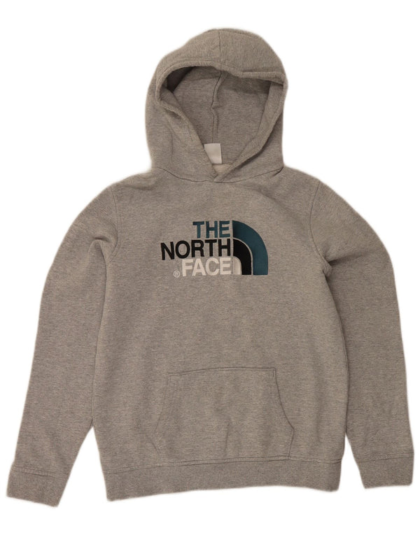 The North Face Boys grafisk hættetrøjetrøje 14-15 år XL Grå bomuld