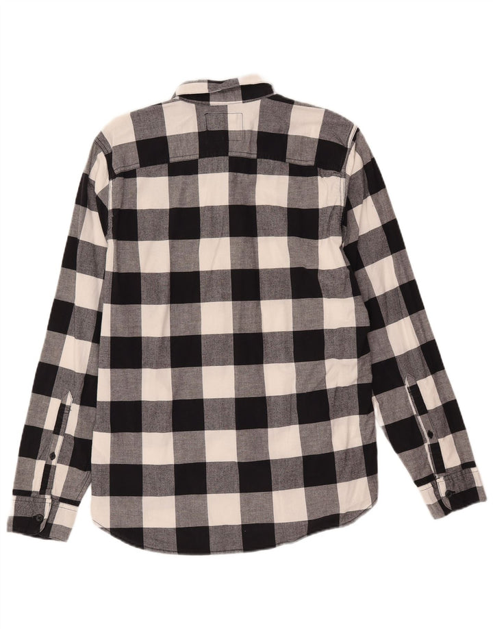 Hollister Herre Slim Fit Flanellskjorte Medium Sort Ternet Bomuld