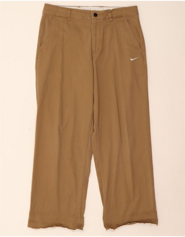 Nike Straight Chino-bukser til mænd W32 L28 Beige Bomuld