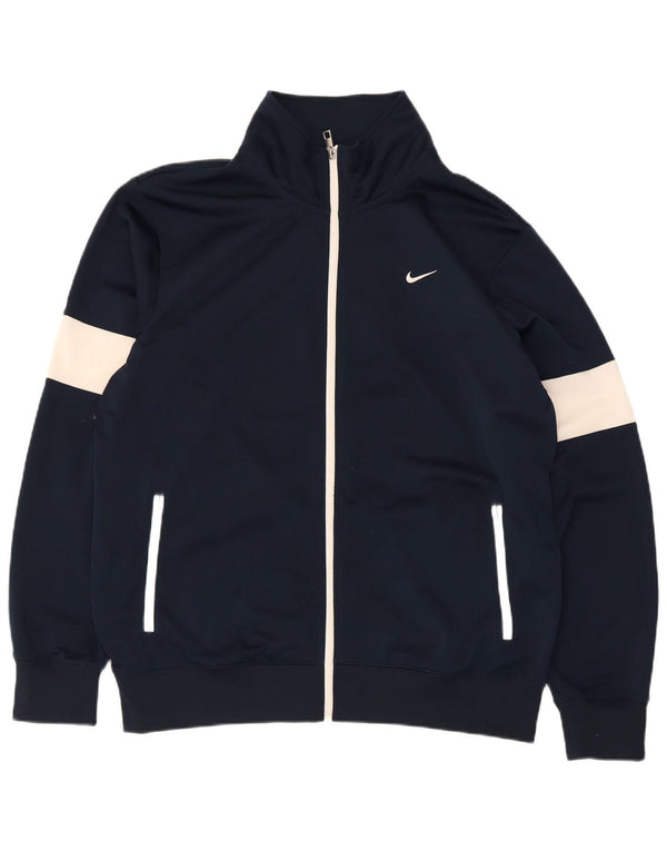 Nike Herre Regular Fit træningsdragt Topjakke Stor marineblå farveblok
