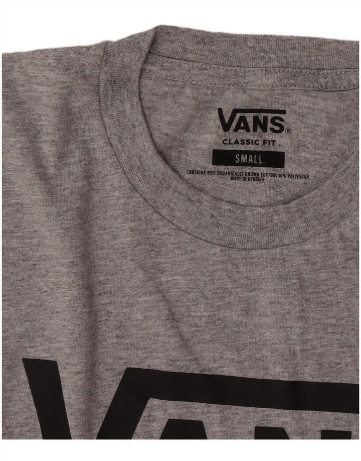 Vans Herre Classic Fit Grafisk T-Shirt Top Lille Grå Bomuld