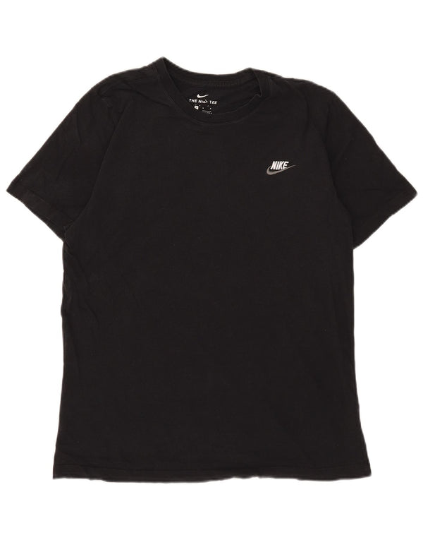 Nike Herre grafisk T-shirt Top Medium Sort Bomuld