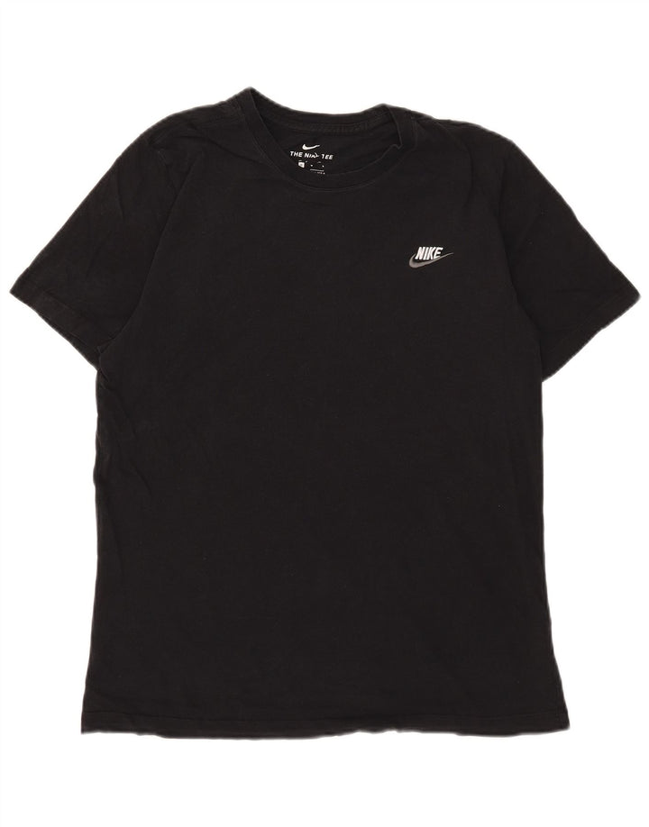 Nike Herre grafisk T-shirt Top Medium Sort Bomuld