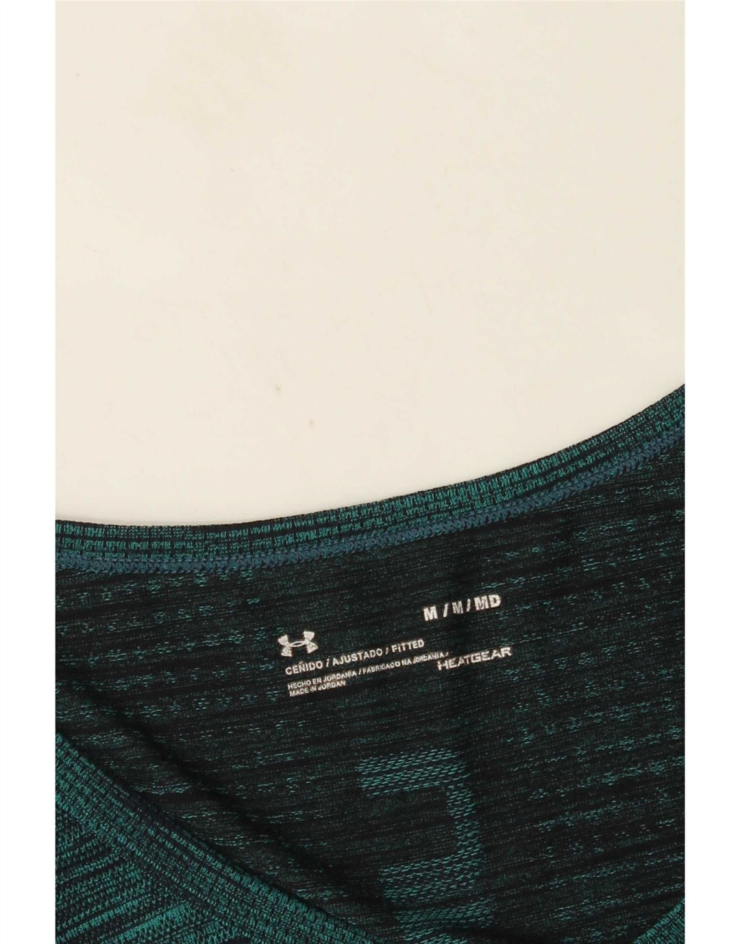 Under Armour Herre Heat Gear Grafisk Vest Top Medium Grøn Flecked