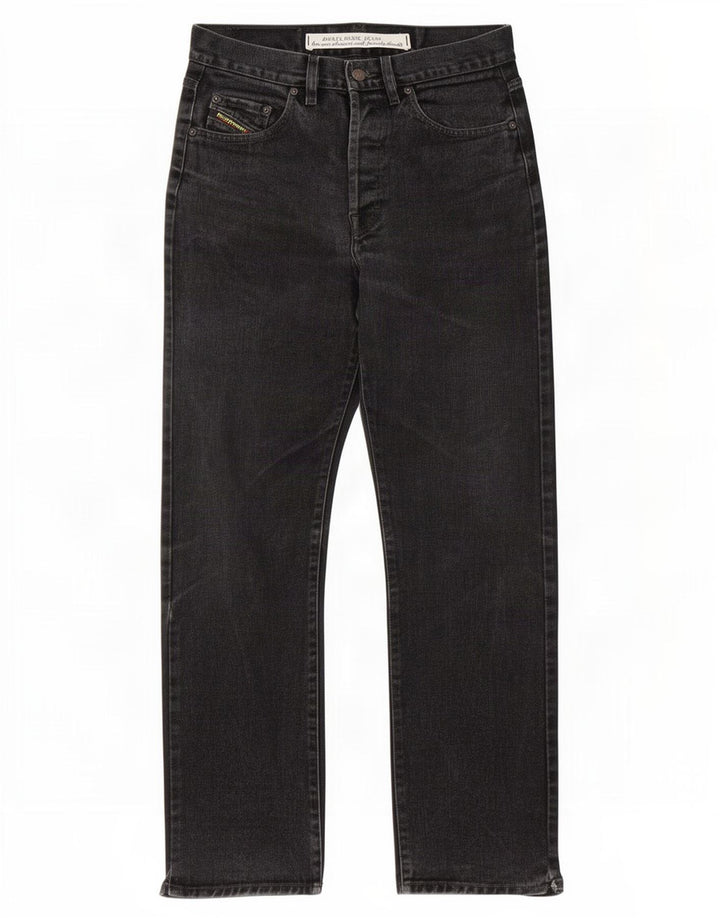 Diesel Straight Jeans til mænd W32 L31 Sort bomuld