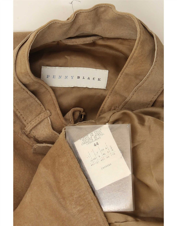 Penny Black Dame Ruskindsjakke UK 12 Medium Beige Læder