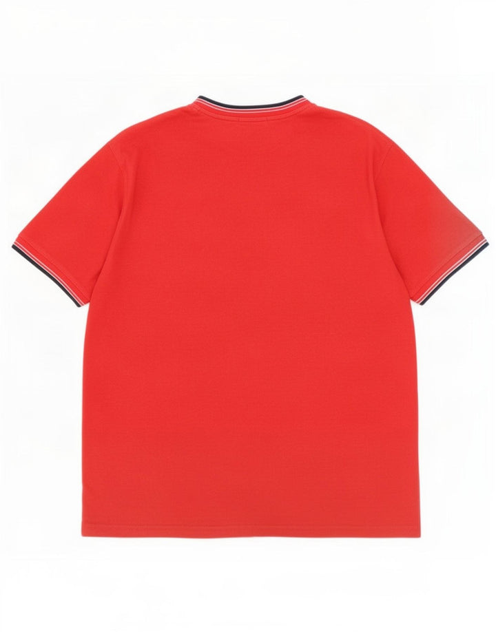 Pierre Cardin Herre T-Shirt Top 2XL Rød Bomuld