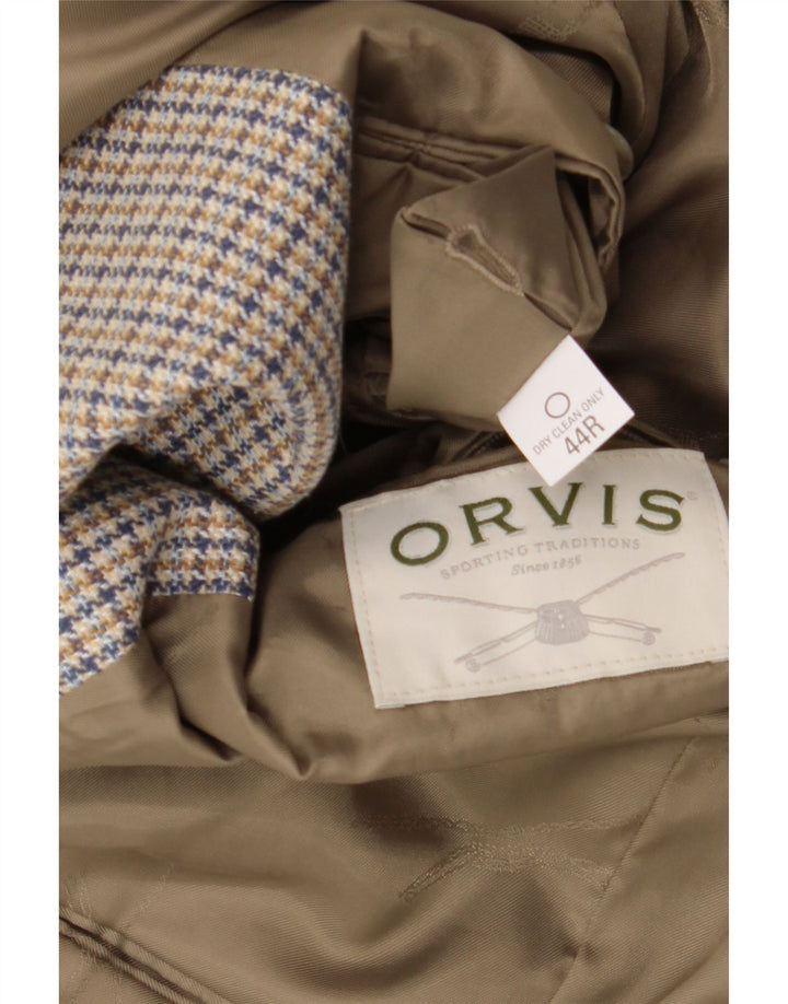 Orvis Herre 2-knaps blazerjakke UK 44 2XL Beige Houndstooth