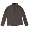 Under Armour Herre Zip Neck Top Langærmet Medium Grey Polyester