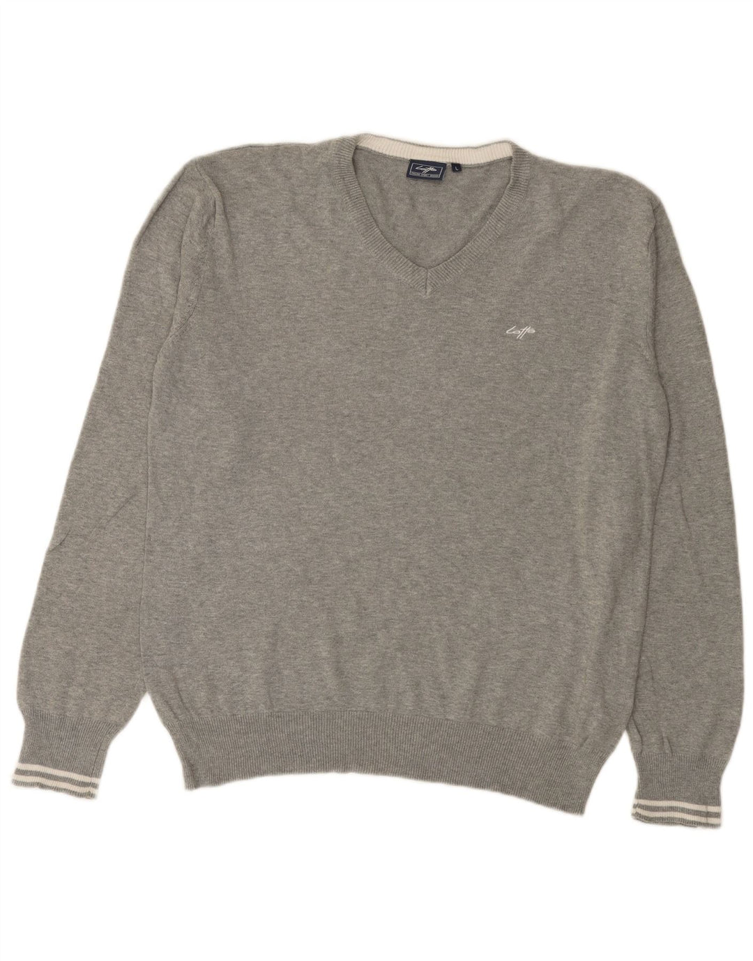 Lotto Herre V-hals sweater Stor Grå Bomuld