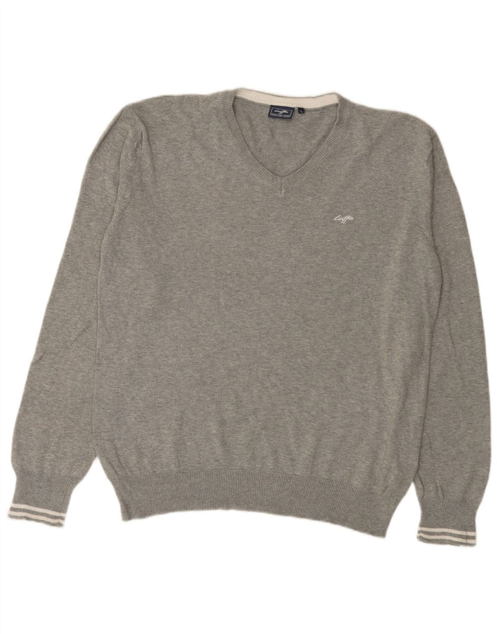 Lotto Herre V-hals sweater Stor Grå Bomuld