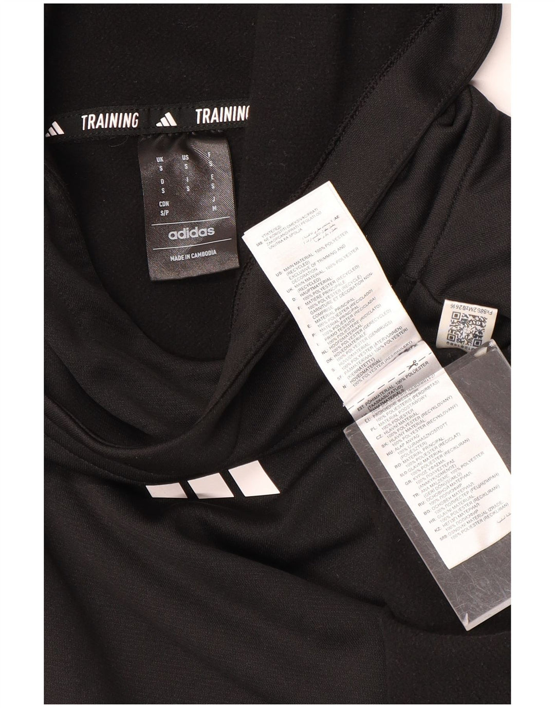 Adidas Aeroready hættetrøje til mænd, lille sort polyester