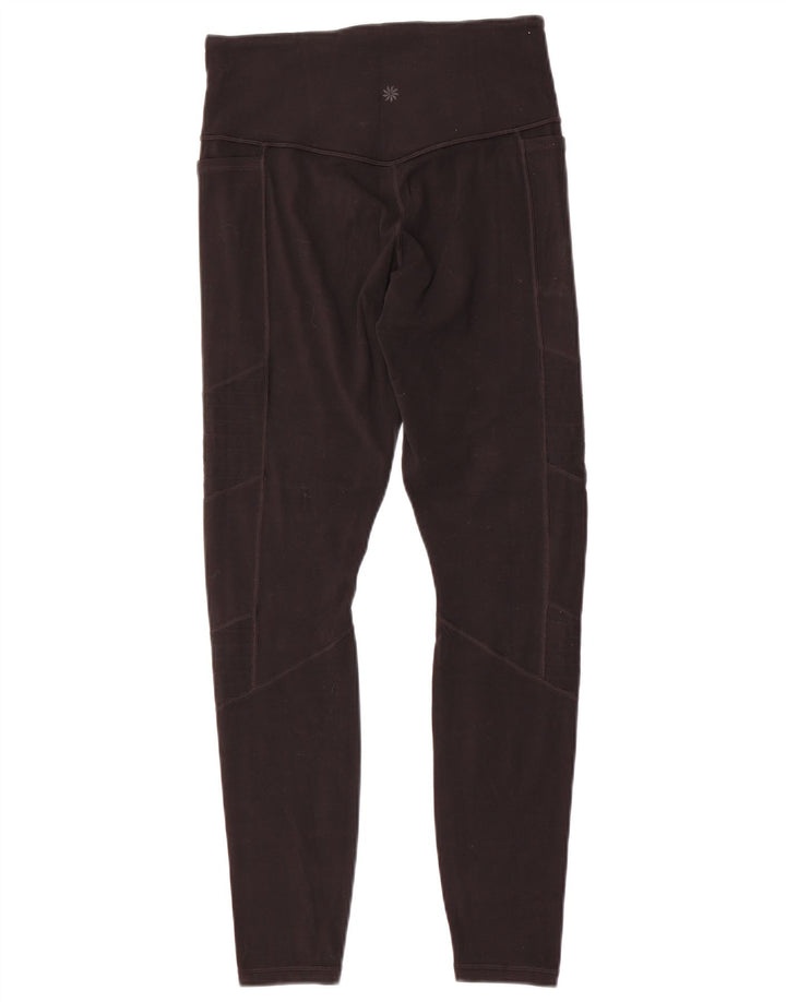 ATHLETA Womens Leggings UK 10 Small Black Nylon