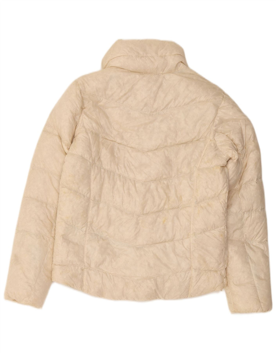 Columbia Dame Titanium Oversized Polstret Jakke UK 6 XS Beige Nylon