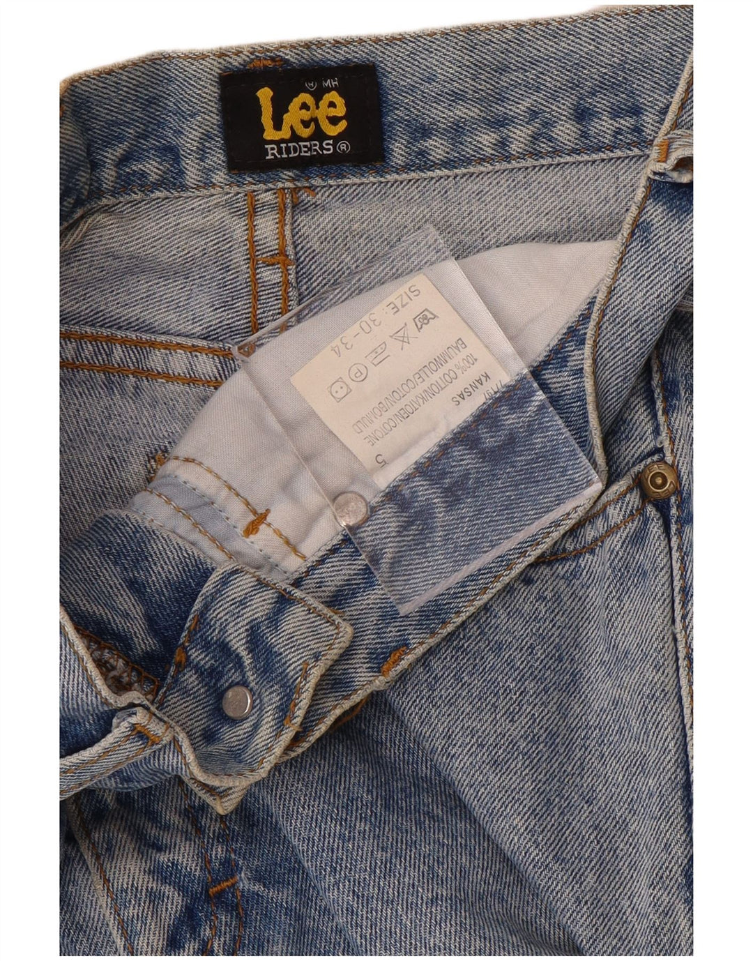 LEE Herre Riders Tapered Jeans W30 L34 Blå Bomuld