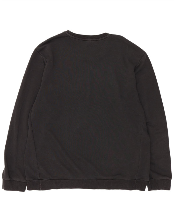 Adidas Herre Graphic Regular Fit Sweatshirt Jumper XL Sort Bomuld