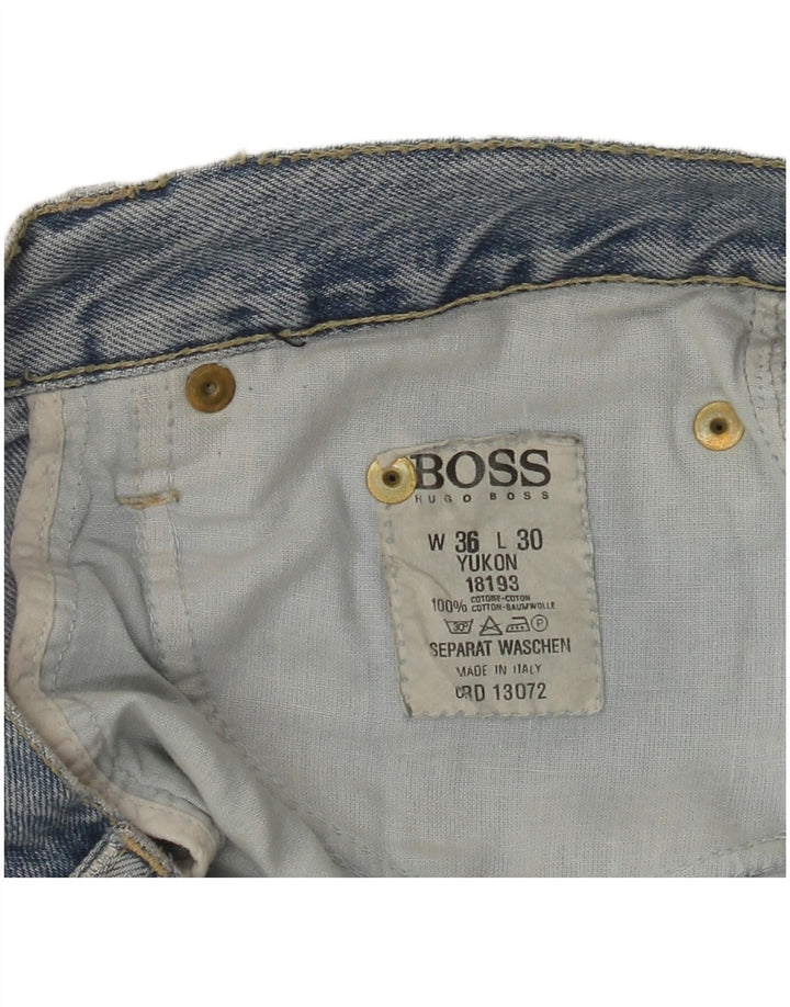 HUGO BOSS Herre Yukon Denim Shorts W36 Large Blue Cotton