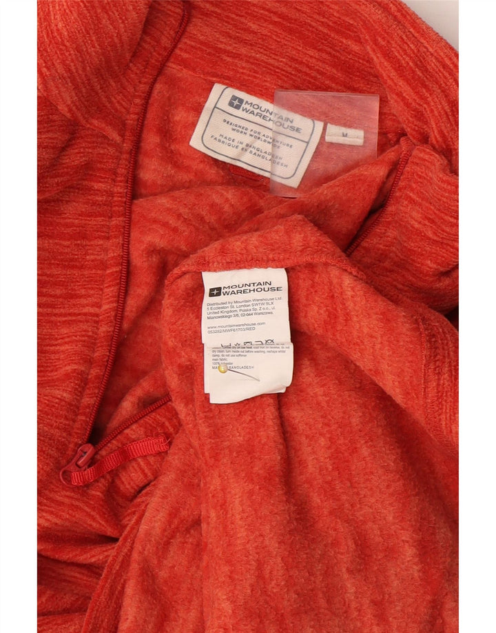 Mountain Warehouse Herre lynlås hals Fleece Jumper Medium Orange Flecked