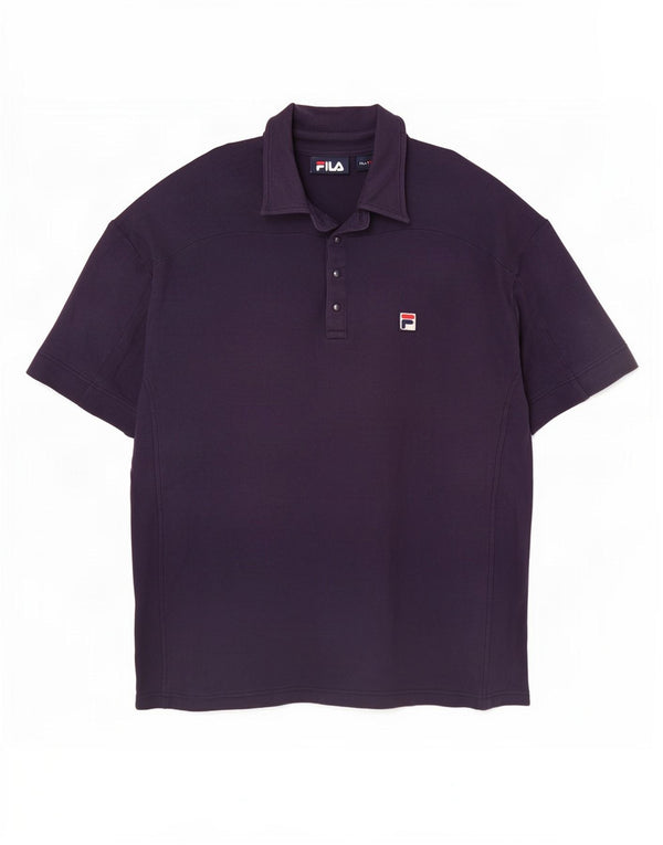 Fila herre poloshirt XL marineblå bomuld