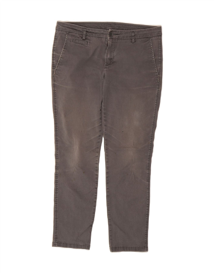 BENETTON Womens Slim Chino Trousers IT 44 Medium W32 L27 Grey Cotton Vintage Benetton and Second-Hand Benetton from Messina Hembry 