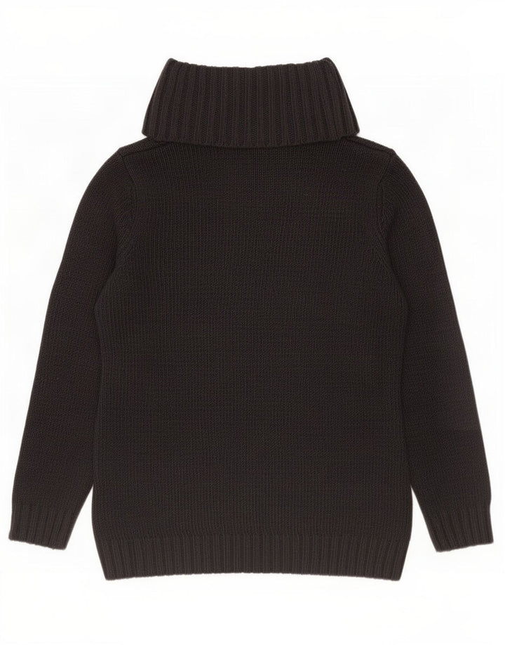 Canda Dame Roll Neck Jumper Sweater UK 14 Medium Sort Akryl