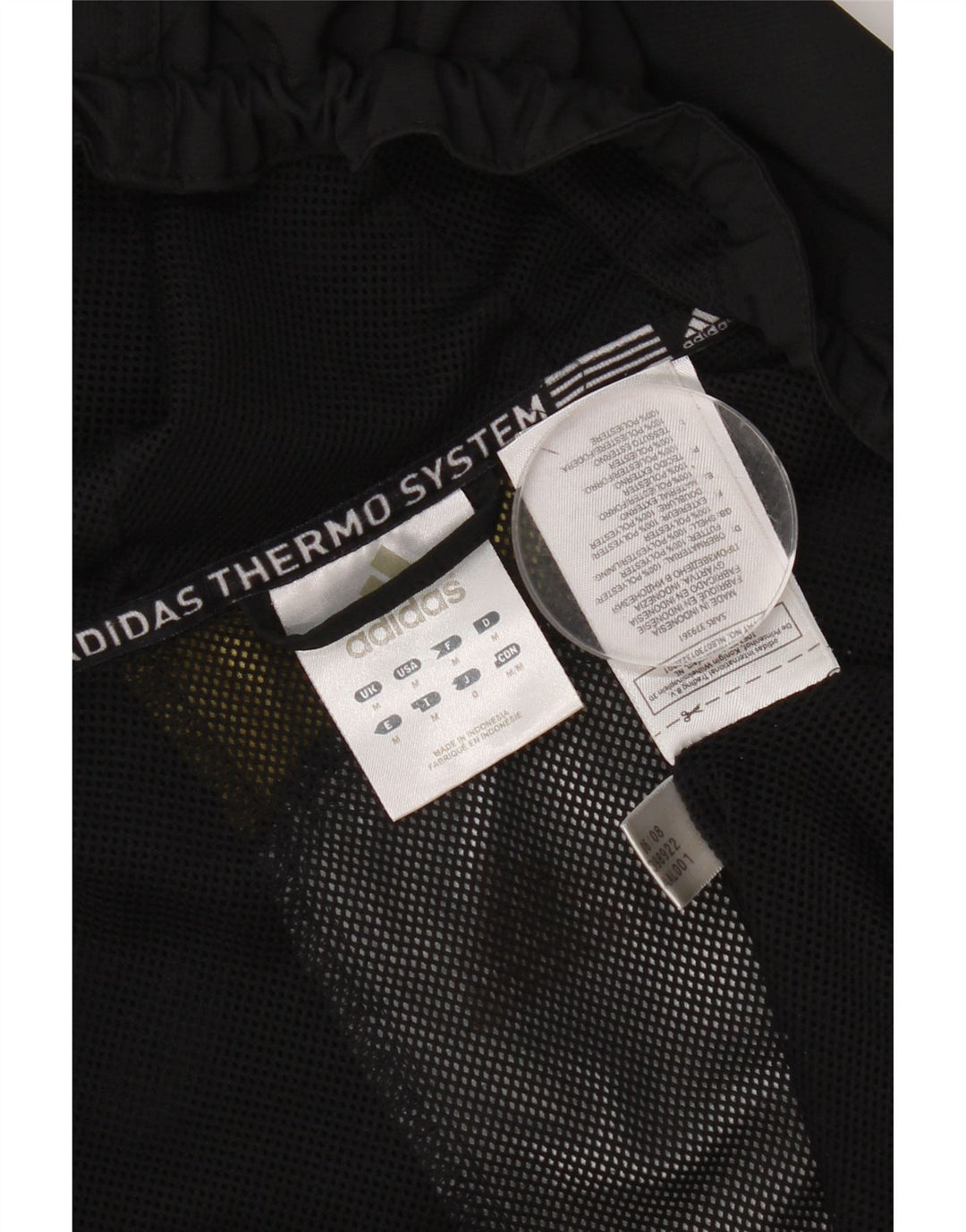 Adidas Træningsdragt med hætte til mænd Topjakke Medium Sort Colourblock Polyester
