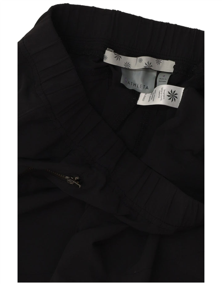 ATHLETA Dame Slim Casual Bukser US 4 Small W28 L28 Sort Polyester