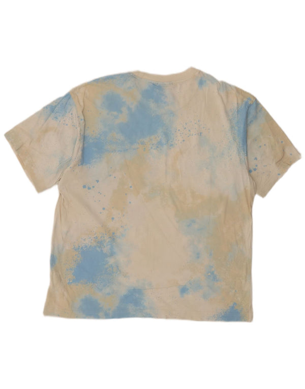 Adidas Herre T-shirt Top Medium Flerfarvet Tie Dye Bomuld