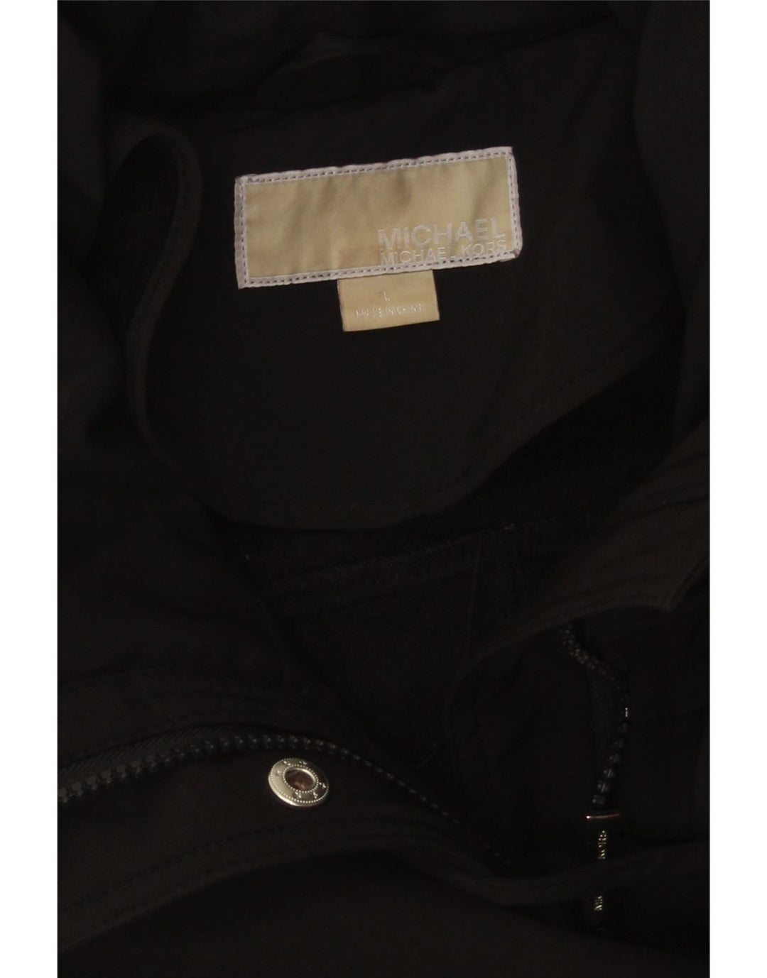 Michael Kors Dame Overfrakke UK 14 Stor Sort Polyester