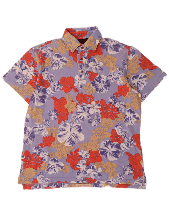 Etro herre poloshirt Medium lilla blomster