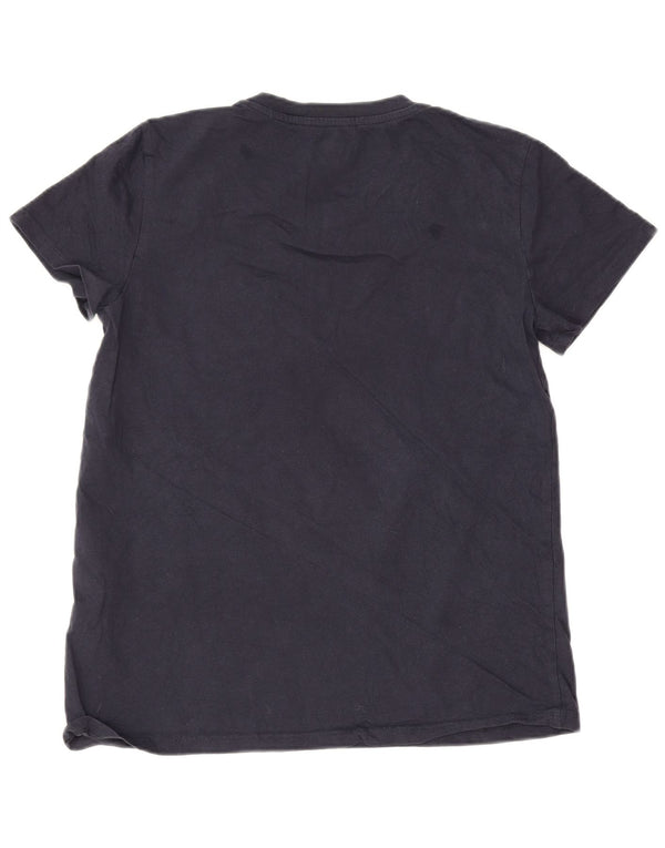 Levi's Grafisk T-shirt top til kvinder UK 10 Lille marineblå blomsterbomuld